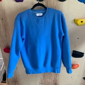 Aritzia TNA perfect crew cozy fleece crew neck sweatshirt XS blue